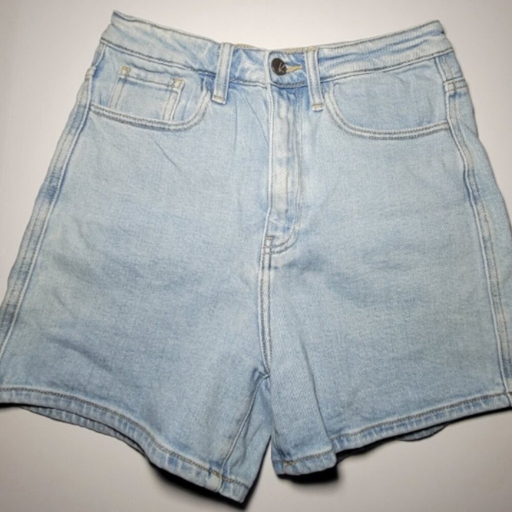 KanCan Womens Light Blue 5 Pocket Denim Shorts Size 26